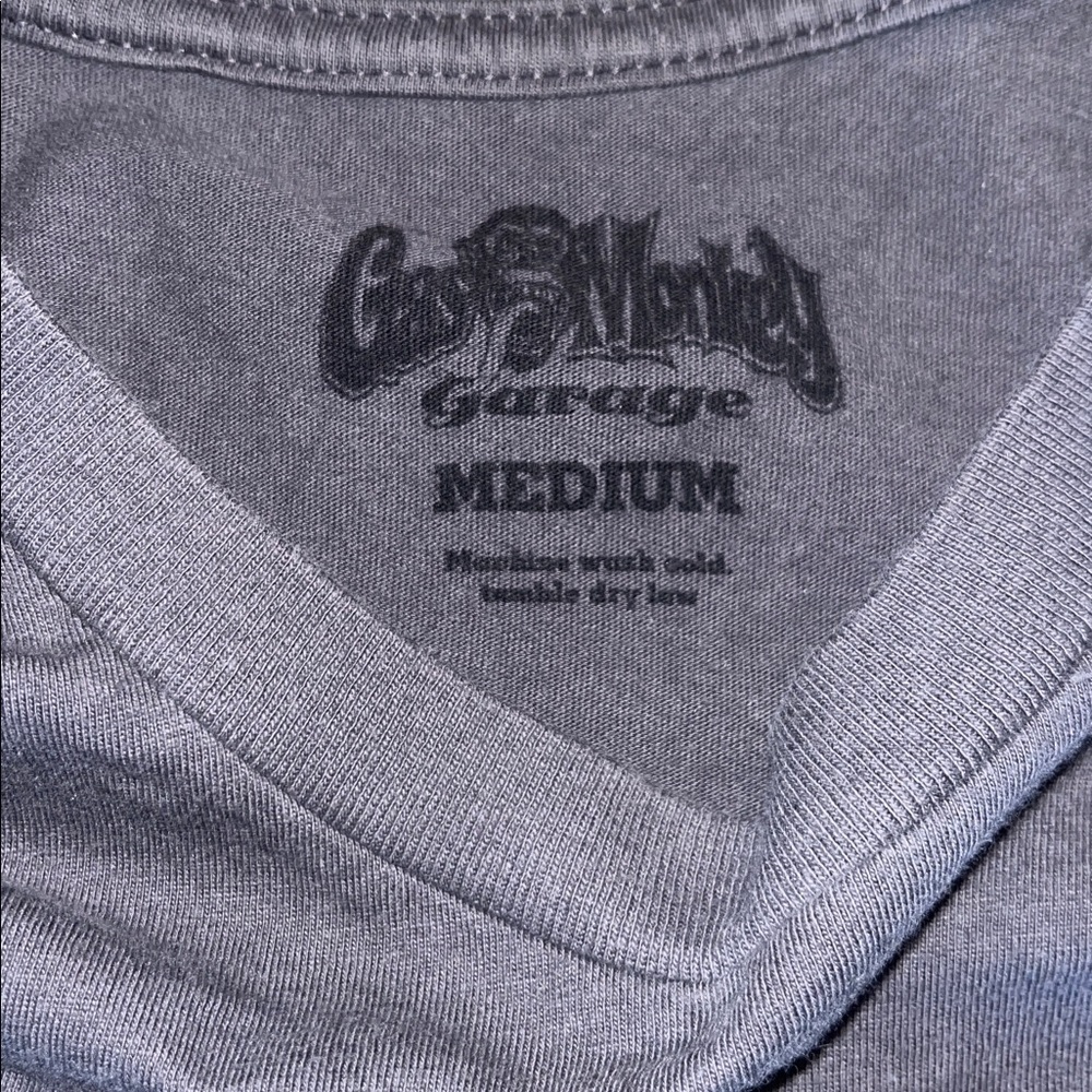 Garage Heather Gray V-Neck Tee - Picture 3 of 7